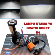 MOTORCYCLE HEAD LIGHT SOCKET H4 Y6 PREMIUM SUPER BRIGHT FREE H4 SOCKET Y6 HEAD LIGHT PROJECTOR SOCKE