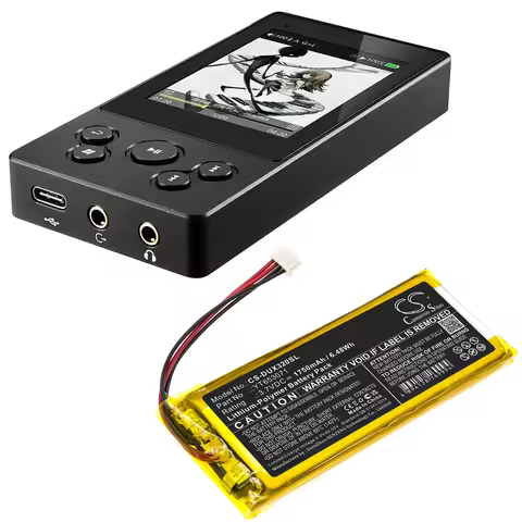 Media Player 1750mAh Battery For XDUOO X3 Mark II YT653071