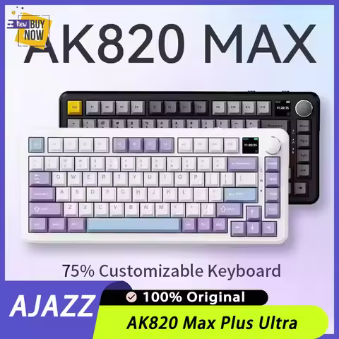 AJAZZ AK820 Max Plus Ultra Magnetic Switch Mechanical Keyboard Tri-Mode Hot Swap Gaming Keyboard RGB