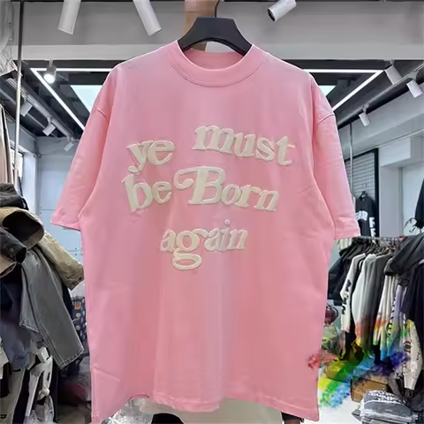 CPFM Cactus Plant Flea Market T-Shirt Men Women Best Quality CPFM XYZ Ye Must Be Born Again Kanye We