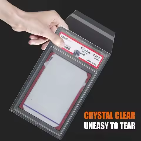 100 Sheets Transparent PSA BGS Slab Sleeve Waterproof Strong PSA BGS Card Brick Film Durable Score C