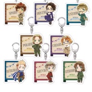 Anime Hetalia: The World Twinkle acrylic keychain – characters Finland, Prussia, Hungarian, Austria,
