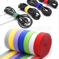 2M Loop Magic Tape Velcro Tape Wire Organizer Velcro Cable Ties Velcro Straps Tape Adhesive Fastener Tape Magic Hooks Loops Cable Ties