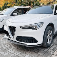 For Alfa Romeo Stelvio 2017+ Accessories Front Bumper Lip Spoiler Splitter Upgrade Kit
