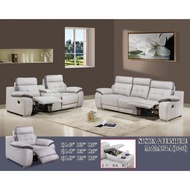 Recliner Sofa set 1 2 3 adjustable recliner high quality casa leather with arm