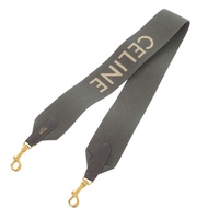 Celine 提花短肩帶包 49S022AEP.09GW 帆布皮革灰色肩帶 1080 [二手]CELINE極佳