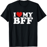 I Love My Bff Bestie Best Friend T-Shirt Mans