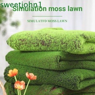 SWEETJOHN Fake Moss Grass Turf, DIY Durable Artificial Moss Carpet, Photography Props Lifelike Green