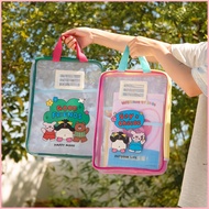 Good Friend Zipper File Bag Double-layer Subject Classification File Bag Transparent Zipper Storage 