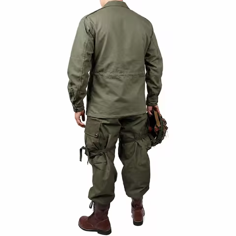 ww2 US army green outdoor M43 jacket Windbreaker uniform Pure cotton Coat and pants （no shoes，no Hel