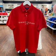 26 Tommy Hilfiger Tommy Mens Summer New Classic Business Casual Embroidered Stretch Short-sleeved Po