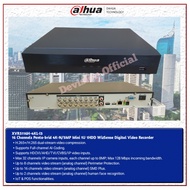 Dahua XVR5116H-4KL-I3 16Ch 1slot HDD WizSense 4K-N/5MP DVR Camera
