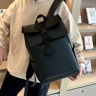 Laptop business waterproof commuter bag with roll-up cover cycling backpack