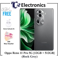 Oppo Reno11 Pro 5G | 12GB RAM +512GB ROM | Free $50 Ntuc Voucher &amp; Honor Earbuds X5 | 32MPTelephotoCamera | 80W SUPERVOOC Flash Charge | - T2 Electronics