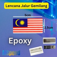 Lencana Bendera Malaysia Epoxy