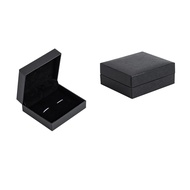 Rectangular Plastic Sticker Cufflink Box, Boutique Jewelry Packaging Box