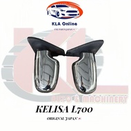 10.KELISA GINO L700S SIDE MIRROR/CERMIN SISI TEPI CHROME(NO WAYER) (MANUAL) (USED)