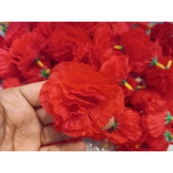 1 Bag Red Marigold 50 Fake Fluffy