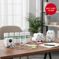 Pasting Printing Paper No Tube Core for Take-out Receipts Compatible with C9 C13 C15 C17 C19 C22 C23