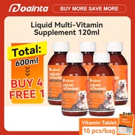 [BUY 4 FREE 1] PUAINTA Liquid Multi-Vitamin Supplement for Cat Dog Hair Loss Immune System Gain Weig