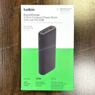 門市全新現貨‼️ Belkin BoostCharge PD 20W 的 3 端口緊湊型行動電源 20K - BPB014btBK