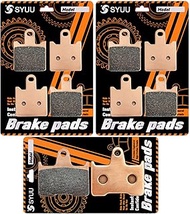 S SYUU Motorcycle Sintered Brake Pads Front and Rear Compatible with Kawasaki Concours 14 ZG 1400 ZZ