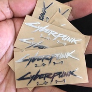 Cyberpunk Cyberpunk2077 Metal Sticker Laptop Tablet Guitar Helmet Sticker Decorative Sticker X0115