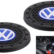 2 PCS Volkswagen VW Cup Holder Insert Coaster - Volkswagen Car Anti Slip Cup Mat For VW Jetta Passat