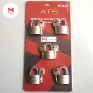 ATS Master Key Padlock 40mm x 5 pcs - ATS Master Key Padlock 40mm 5 padlocks