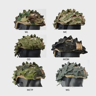 Military Tactical FAST Helmet Cover 3D Camouflage Helmet Cloth Laser Cut Nylon Hunting Paintball Airsoft Helmets Accessories