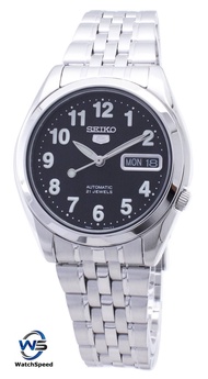 Seiko 5 SNK381K1 Analog  Automatic Black Dial 21 Jewels Stainless Steel Men's Watch