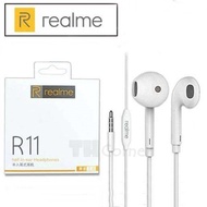 REALME headset R11 Earphones Handsfree Super Bass Realme C11 C12 C15 C20 C21 Realme 5 Pro
