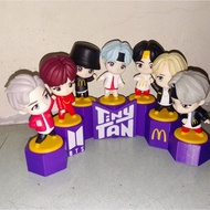 NEW TinyTan (Tiny Tan) BTS Figurine Display Stand MCD Mcdonald's Happy meal set 7-Slot Collector’s H