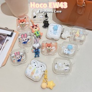 For Hoco EW43 Case Casing Soft Silicone Earphone Case DIY Star Pattern