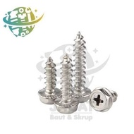 M6x16 stainless steel Screw 2 keys Hex Screw Tapping S304 Hex Screw