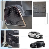 Perodua Myvi gen3 gm3 chrome door trim speaker frame cover garnish accessories 4pcs myvi 2018 2019 2