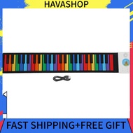 Havashop Piano Silicone 49 Keys Roll Up Keyboards Hand Education