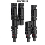 ONLYGOODS 1 Pair T Branch Connector, 2 in 1 Three-way  String Splitter,  Connectors MMF+FFM 6000V Te