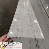 PVC plafon pvc Serat kayu putih