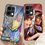 Code Geass Glass Phone Case For Oppo A54 A74 4G A79 5G A94 A3X Reno 11 12 13 11F 12F 13F 10 8 Cover