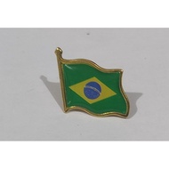 BRAZIL national flag Pin