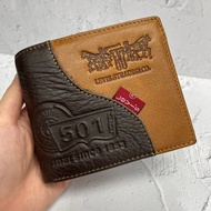 Genuine Leather Men's Short levis Wallet