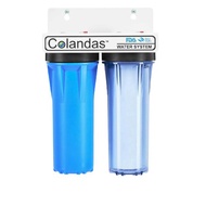 เครื่องกรองน้ำ 2ขั้นตอน กรอง PP10 ระเอียด 5ไมคอน กรองที่2 CTO 10นิ้ว กรอง สี กลิ่น คลอลีน และสารเคมี