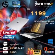 Refurbished HP EliteBook 840 G5 Laptop - i5@7th Gen/16GD4 RAM/IHDG620/256G SSD