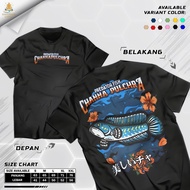 Channa Predator Fish Kids T-Shirt Cotton Combed 30s Singgasana