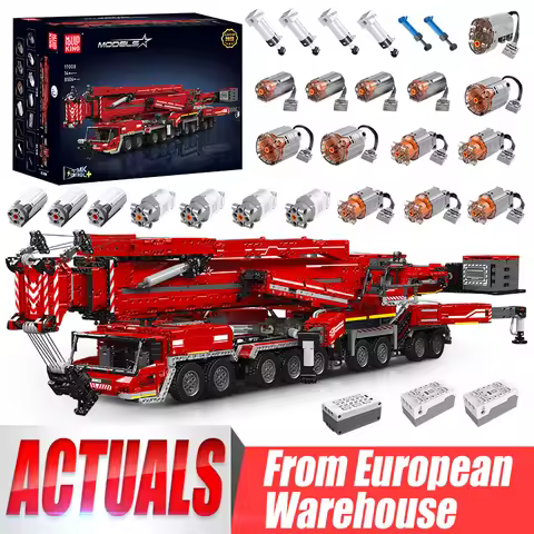 Mould King 17008 Technical Car Toys Motorized LTM 11200 Crane Truck Building Block Assembly Model Br