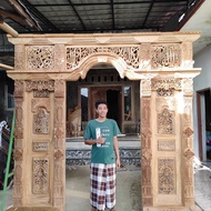 gebyok ukir / gebyok Jepara / tanpa pintu
