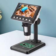 4.3-inci HD DM7C Mikroskop Digital Pembaikan Telefon Mudah Alih Jam Tangan Alat Eksperimen Biologi P