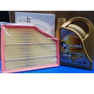 BMW E60,E61,Z4 AIR FILTER + KOYOMA 5W40 FULLY SYNTHETIC ENGINE OIL