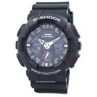 Casio G-Shock Mens Black Resin Strap Watch GA-120-1A